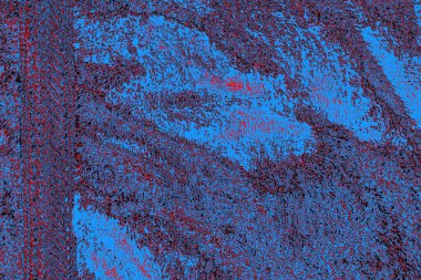 Kırmızı ve mavi renkli grungy duvar, desenli arka plan