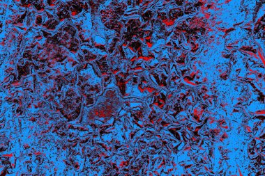 Kırmızı ve mavi renkli grungy duvar, desenli arka plan