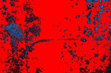 Soyut grunge arkaplanı. Monokrom dokusu. Mavi ve kırmızı desenli arkaplan