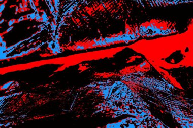 Kırışık kırmızı polietilen film dokusu