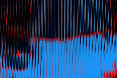 Kırmızı ve mavi renkli grungy duvar, desenli arka plan