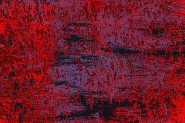 Kırmızı ve mavi renkli grungy duvar, desenli arka plan