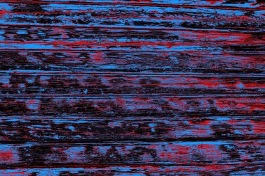 Kırmızı ve mavi renkli grungy duvar, desenli arka plan