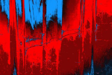 Kırmızı ve mavi renkli grunge duvar dokusu arkaplanı