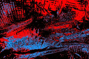 Kırışık kırmızı polietilen film dokusu