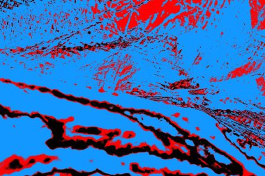 Kırışık kırmızı polietilen film dokusu