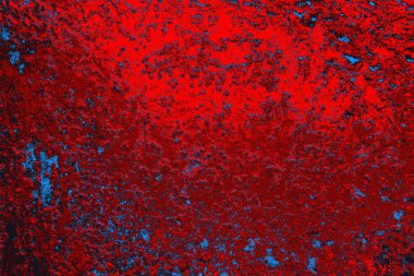 Soyut grunge arkaplanı. Monokrom dokusu. Mavi ve kırmızı desenli arkaplan