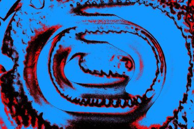 Kırmızı ve mavi renkli grungy duvar, desenli arka plan