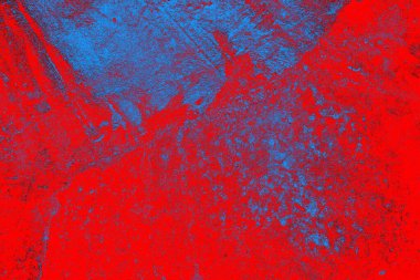 Soyut grunge arkaplanı. Monokrom dokusu. Mavi ve kırmızı desenli arkaplan
