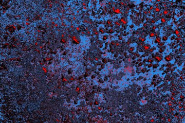 Çizik ve çatlaklarla metal doku