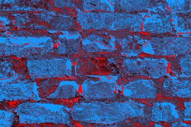 Eski model tuğla duvarın arka planı