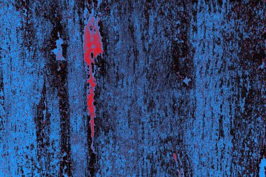 Kırmızı ve mavi renkli grungy duvar, desenli arka plan