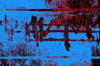 Çizik ve çatlaklarla metal doku