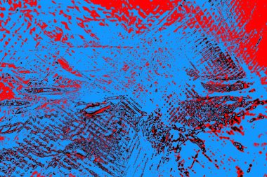 Kırışık kırmızı polietilen film dokusu