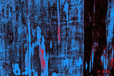 Kırmızı ve mavi renkli grungy duvar, desenli arka plan