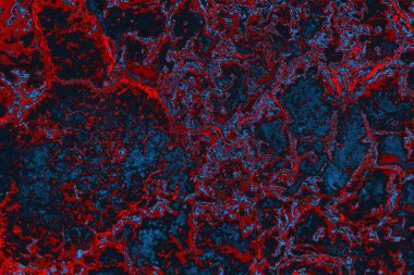 Kırmızı ve mavi renkli grungy duvar, desenli arka plan