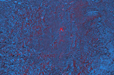 Kırmızı ve mavi renkli grungy duvar, desenli arka plan