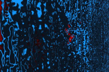 Kırmızı ve mavi renkli grungy duvar, desenli arka plan