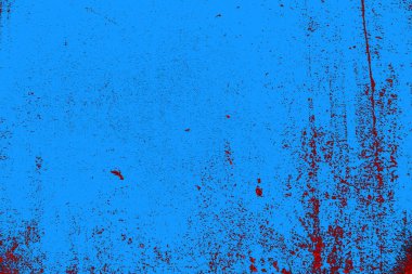 Kırmızı ve mavi renkli grungy duvar, desenli arka plan