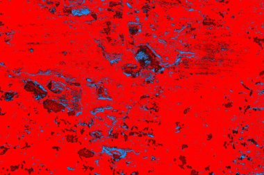 Kırmızı ve mavi renkli grungy duvar, desenli arka plan