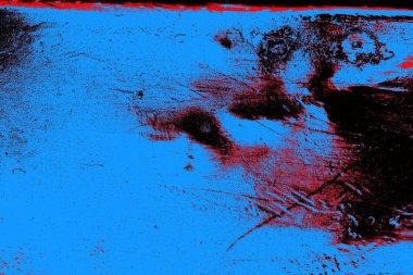 Kırmızı ve mavi renkli grungy duvar, desenli arka plan