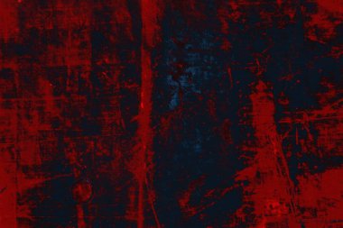 Soyut grunge arkaplanı. Monokrom dokusu. Mavi ve kırmızı desenli arkaplan