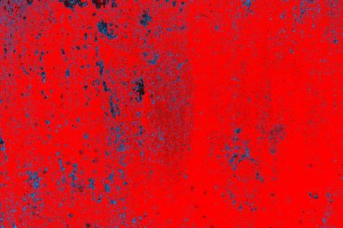 Kırmızı ve mavi renkli grungy duvar, desenli arka plan