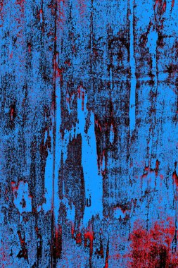 Kırmızı ve mavi renkli grungy duvar, desenli arka plan