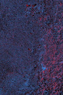 Kırmızı ve mavi renkli grungy duvar, desenli arka plan