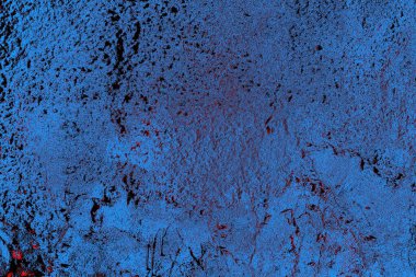 Kırmızı ve mavi renkli grungy duvar, desenli arka plan