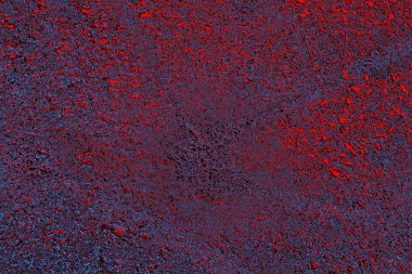 Kırmızı ve mavi renkli grungy duvar, desenli arka plan