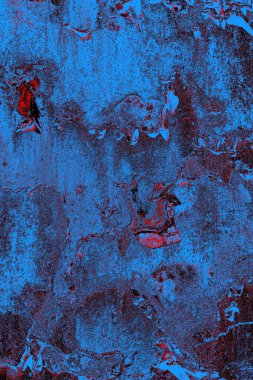 Dökülen boya paslı metal dokusu