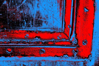 Çizik ve çatlaklarla metal doku