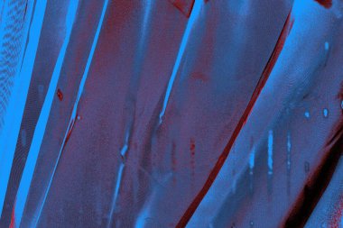 Kırmızı ve mavi renkli grungy duvar, desenli arka plan