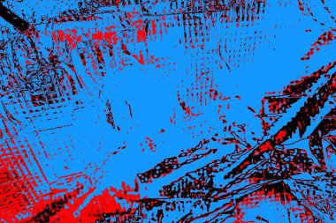 Kırışık kırmızı polietilen film dokusu