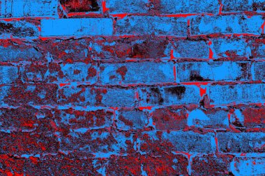 Eski model tuğla duvarın arka planı