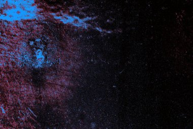 Kırmızı ve mavi renkli grungy duvar, desenli arka plan