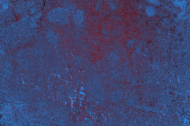 Kırmızı ve mavi renkli grungy duvar, desenli arka plan