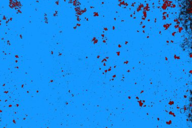 Kırmızı ve mavi renkli grungy duvar, desenli arka plan