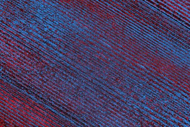 Kırmızı ve mavi renkli grungy duvar, desenli arka plan