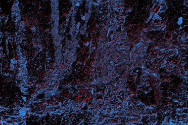 Kırmızı ve mavi renkli grungy duvar, desenli arka plan