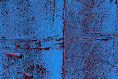 Dökülen boya paslı metal dokusu