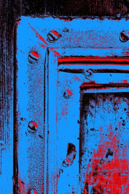 Çizik ve çatlaklarla metal doku