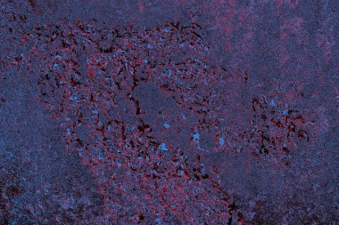 Kırmızı ve mavi renkli grungy duvar, desenli arka plan