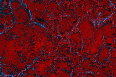 Kırmızı ve mavi renkli grungy duvar, desenli arka plan