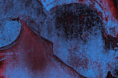 Dökülen boya paslı metal dokusu