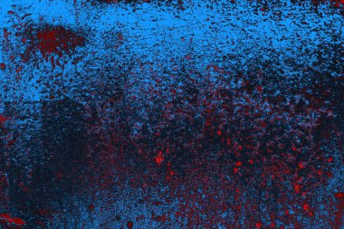 Kırmızı ve mavi renkli grungy duvar, desenli arka plan