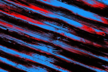 Kırmızı ve mavi renkli grungy duvar, desenli arka plan