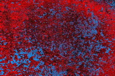 Soyut grunge arkaplanı. Monokrom dokusu. Mavi ve kırmızı desenli arkaplan