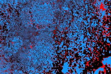 Kırmızı ve mavi renkli grungy duvar, desenli arka plan